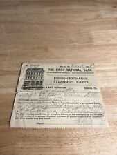 BILHETES ANTIGOS DE 1928 PARA NAVIOS A VAPOR CAMBIAIS Nº. DOCUMENTO 28695  comprar usado  Enviando para Brazil
