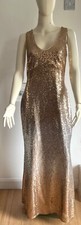 Vestido longo de lantejoulas Marina dourado e prata festa tamanho Reino Unido 12 EUA 8 UE 42 comprar usado  Enviando para Brazil