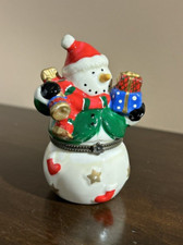 Porcelain snowman trinket for sale  Novi