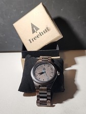 Relógio masculino Treehut de madeira com pulseira ajustável e aço inoxidável NOVO  comprar usado  Enviando para Brazil