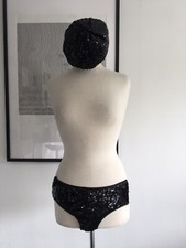 Vintage sequin beret for sale  LONDON
