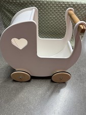 Carrinho de passeio Moover boneca de madeira carrinho de bebê brinquedo branco – Usado comprar usado  Enviando para Brazil