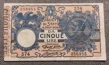 Lire floreale falso usato  Roma