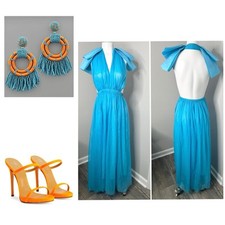 Vibrant blue maxi for sale  Lawrenceville