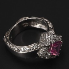 pink sapphire ring for sale  USA