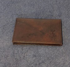 Vintage Polo Ralph Lauren Carteira de Couro Bifold Logotipo Big Pony Novo em folha  comprar usado  Enviando para Brazil