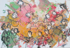 70x100cm acrylbild riginal gebraucht kaufen  Düsseldorf