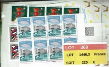 Lot 360 timbres d'occasion  Gan