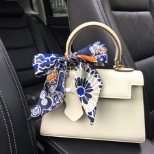 Mujeres Seda Sarga Bufanda Cinta para el Cabello Bolso de Mano Asa Cuello Corbata Accesorios para la Cabeza segunda mano  Embacar hacia Mexico