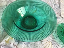 Vintage green glass for sale  HENFIELD