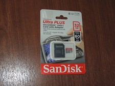 Novo - SanDisk 32GB Ultra Plus MicroSDHC I U 1 Cartão de Memória Micro SD - Adaptador SD comprar usado  Enviando para Brazil