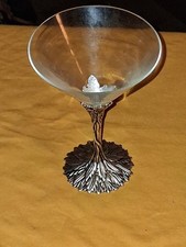 Coquetel Grey Goose Vodka Martini vidro haste de estanho torcida folha de videira 6,5" comprar usado Coquetel Grey Goose Vodka Martini vidro haste de estanho torcida folha de videira 6,5" comprar usado  Enviando para Brazil