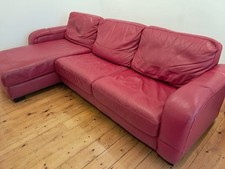 Red full leather for sale  LUTON