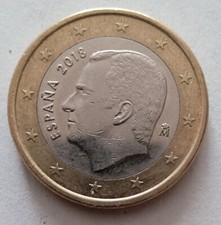 Euro bimetálico España 2018 segunda mano  Embacar hacia Mexico