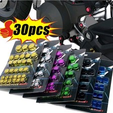 Peças decorativas de tampa de parafuso de cabeça de motocicleta 30 peças para Yamaha Kawasaki Honda comprar usado  Enviando para Brazil