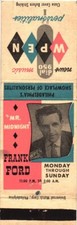 Usado, Philadelphia Frank Ford Mr. Capa Matchbook Vintage Midnight News Music 950 WPEN comprar usado  Enviando para Brazil