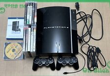 Consola Sony PlayStation 3 PS3 Fat (CECHK01) 80 GB 2 controles 10 juegos cable de alimentación segunda mano  Embacar hacia Argentina