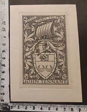 Wunderkammer exlibris england usato  Italia