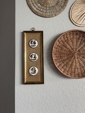 Usado, Painel de parede borda cerâmica vintage Staffordshire cortejo casal moldura comprar usado Usado, Painel de parede borda cerâmica vintage Staffordshire cortejo casal moldura comprar usado  Enviando para Brazil