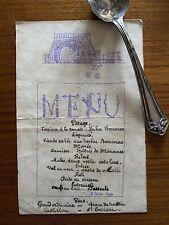 Rare menu ancien d'occasion  Nantes-