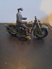Brinquedo antigo de ferro fundido 9" policial motocicleta não modificada  comprar usado  Enviando para Brazil