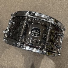 Cortador de margaridas Mapex Armory 6,5x14” martelado preto cromado tarola de aço BOM!!! comprar usado  Enviando para Brazil