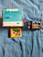 Vintage PENN PEER Nº209MS MOLINETE DE PESCA NÍVEL VENTO EUA Caixa Original Hardware Novo comprar usado  Enviando para Brazil
