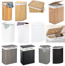 Bamboo laundry basket for sale  KIRKNEWTON