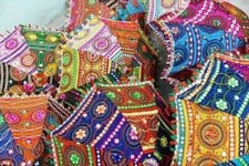 Używany, Indyjski 3 szt. Bawełna Vintage Dekoracyjny parasol ślubny Projektant Parasol przeciwsłoneczny na sprzedaż  Wysyłka do Poland