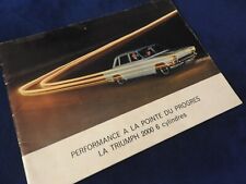 Catalogue triumph 2000 d'occasion  Saint-Cyr-sur-Mer