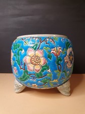 Tres Beau Cache Pot Porcelaine  GIEN FRANCE, usado comprar usado Tres Beau Cache Pot Porcelaine  GIEN FRANCE, usado comprar usado  Enviando para Brazil