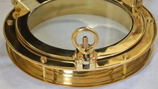 Usado, Janela de vigia pesada de latão maciço 12 pol. com flange profunda de 2 pol. portas internas internas comprar usado  Enviando para Brazil