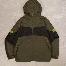 Jaqueta de chuva Columbia vintage com capuz M masculina verde cáqui externa, usado comprar usado  Enviando para Brazil