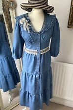 Denim dress blue for sale  LEICESTER