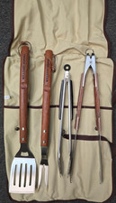 Conjunto de ferramentas para churrasco Williams Sonoma kit de grelha de aço inoxidável 4 peças comprar usado  Enviando para Brazil