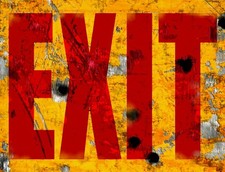 Tin sign exit for sale  Covington