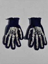 Luvas esqueleto Fox Racing BMX MX bicicleta escolar média motocross vintage comprar usado  Enviando para Brazil