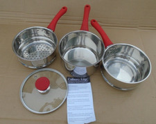 Conjunto de caldeira dupla Culinary Edge 4 peças aço inoxidável 3QT comprar usado  Enviando para Brazil