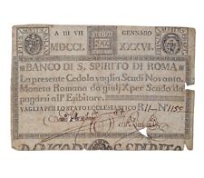 Banconota cedola scudi usato  Roma