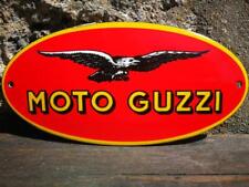 Plaque émaillée MOTO GUZZI Enamel Sign no Ducati Honda Harley Davidson Bmw comprar usado  Enviando para Brazil