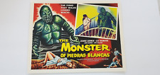 JUEGO DE 2 CARTAS LOBBY REPRODUCCIÓN EL MONSTRUO DE PIEDRAS BLANCAS segunda mano  Embacar hacia Argentina