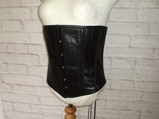 Black leather underbust for sale  BURY ST. EDMUNDS