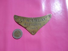 Ancienne plaque laiton d'occasion  France