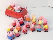 Lote de 18 bonecos Peppa Pig – brinquedos soltos de personagens de desenhos animados de plástico comprar usado  Enviando para Brazil