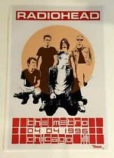 Pôster Radiohead Chicago The Metro, 19"x13" 4 de abril de 1996 - The Bends Tour comprar usado Pôster Radiohead Chicago The Metro, 19"x13" 4 de abril de 1996 - The Bends Tour comprar usado  Enviando para Brazil