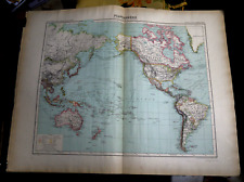 1898.orig.gogr.planisfero terr usato  Pozzallo