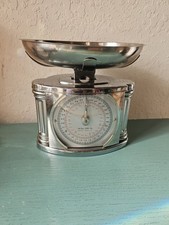 Balança de cozinha analógica vintage ArtDeco Revival, cromada e aço inoxidável - muito boa comprar usado  Enviando para Brazil
