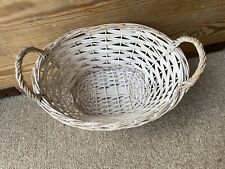 White oval wicker for sale  BRISTOL