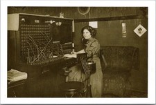 Cartão postal "Operador de Telefone" Leonard Lauder Museu de Belas Artes de Boston 4x6 comprar usado  Enviando para Brazil