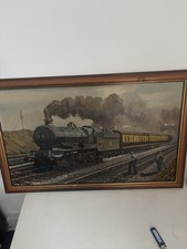 steam train oil painting for sale  HALIFAX